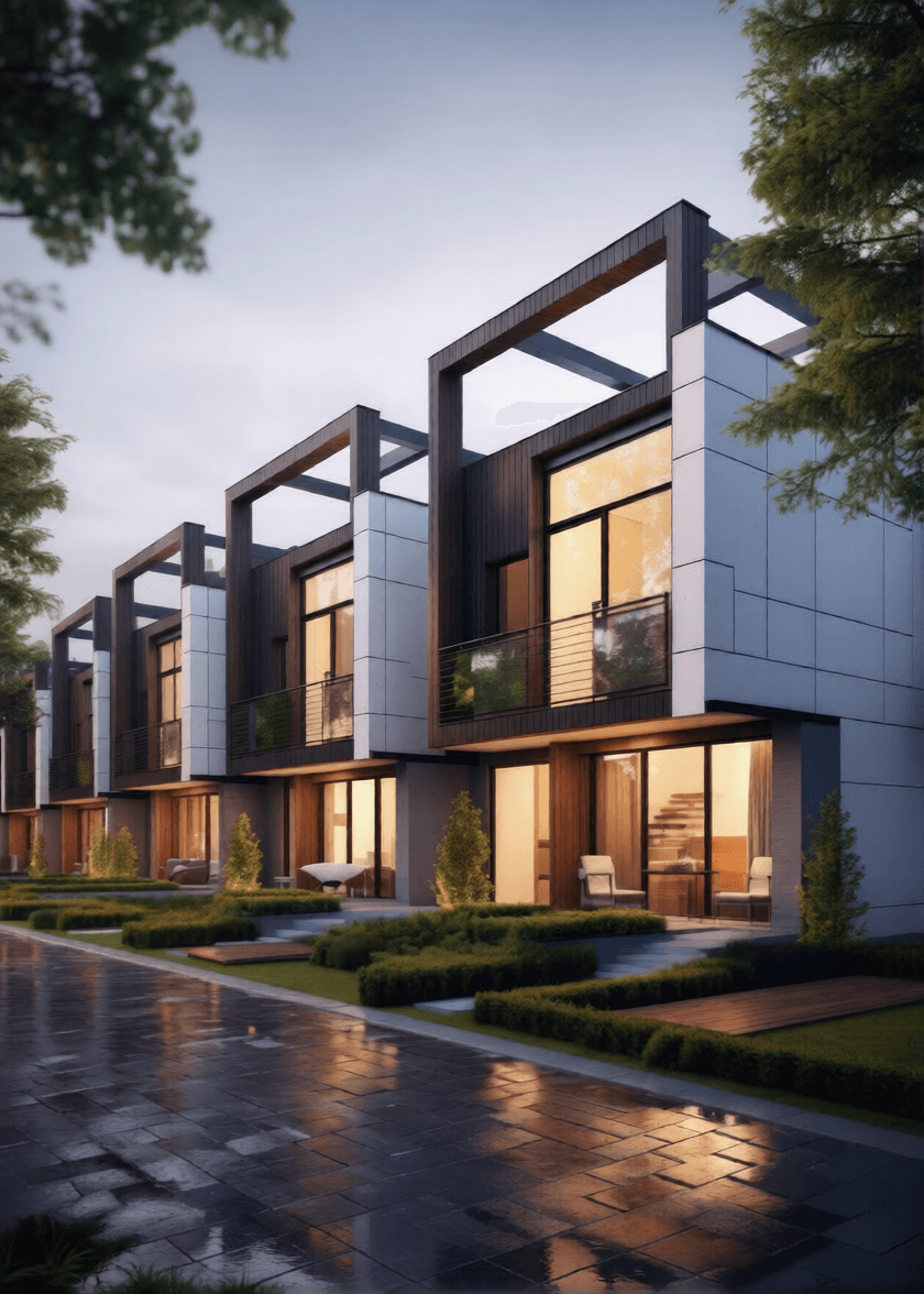 Modular townhouses delivered offsite,MDC Living