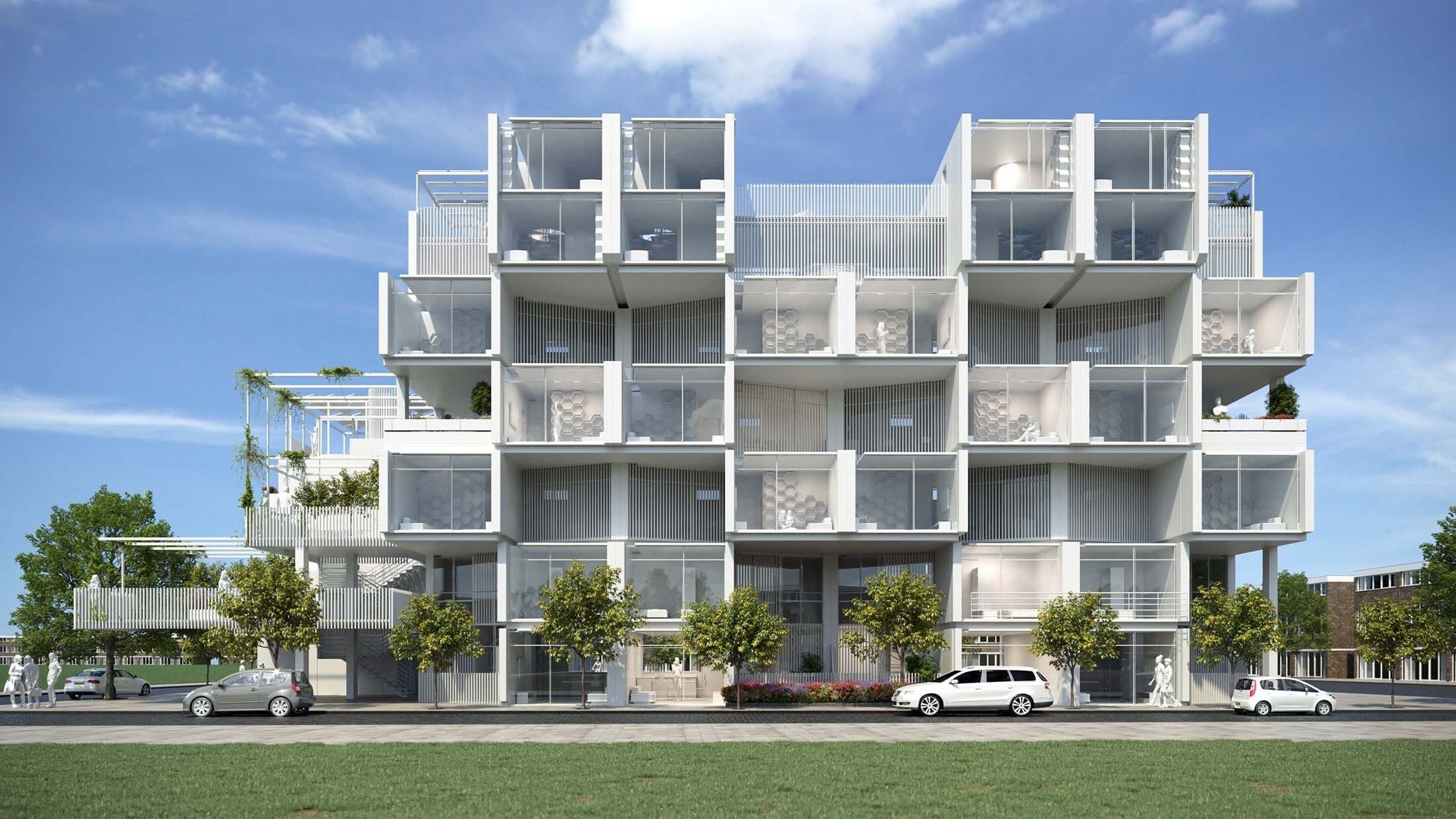 Multi-storey modular apartment building,MDC Living