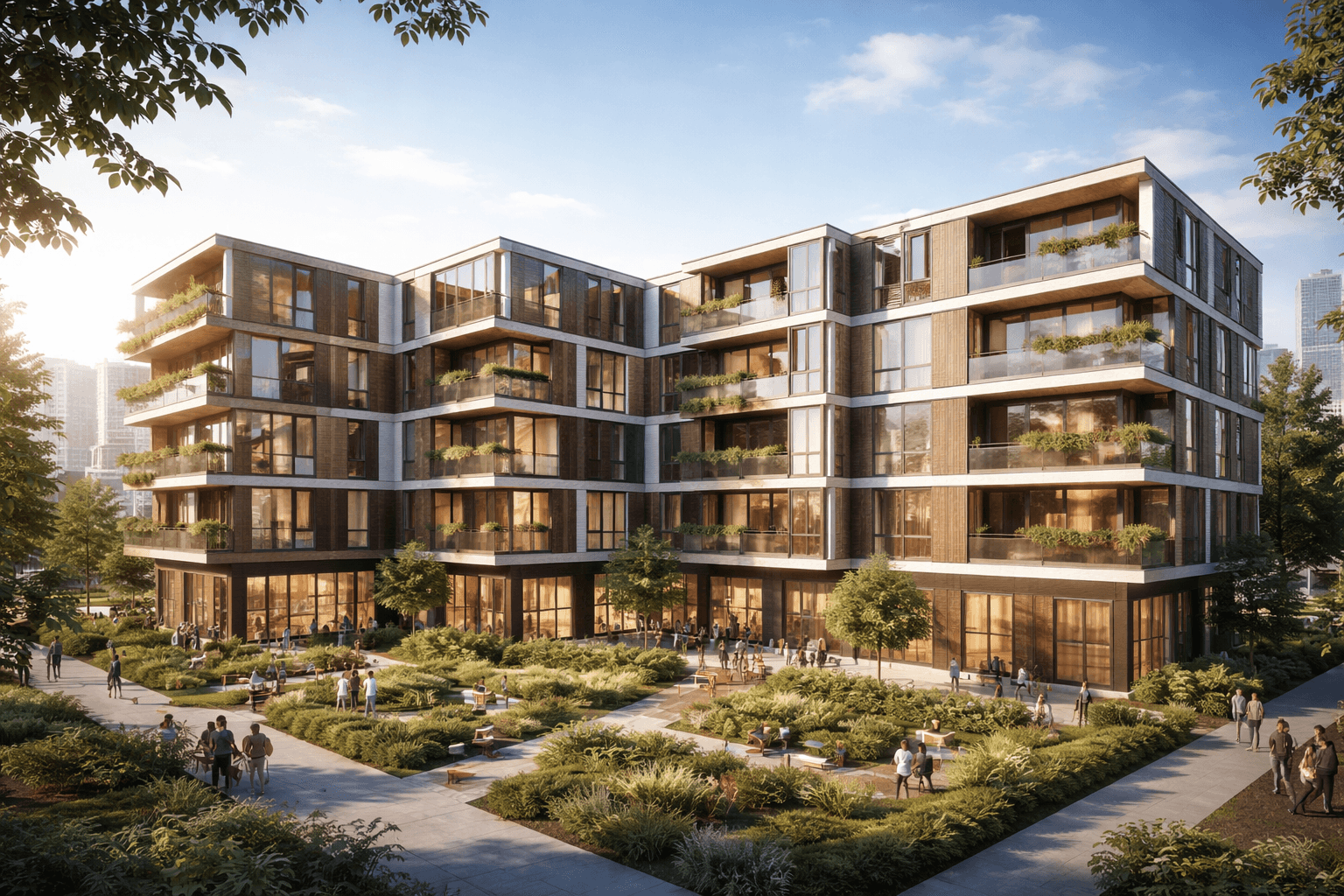 Multi-storey modular apartment building,MDC Living